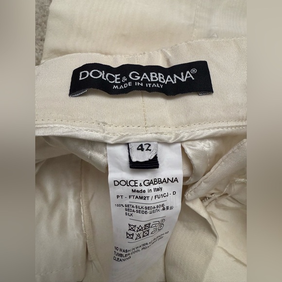 Dolce & Gabbana Light Cream Trousers - Picture 2 of 2